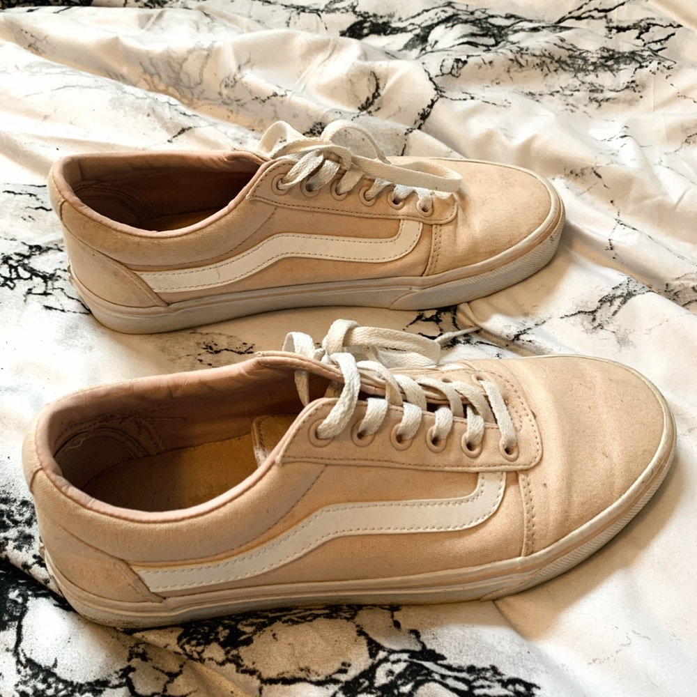 Pink/tan Vans